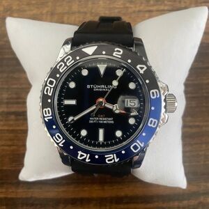 Stuhrling GMT blue dial watch